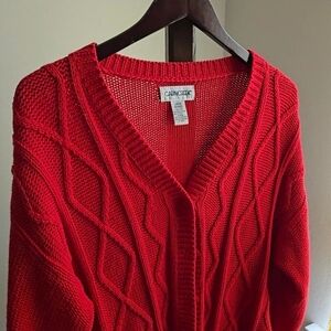 Old Money Style Luxury Cotton Cable Knit Cardigan